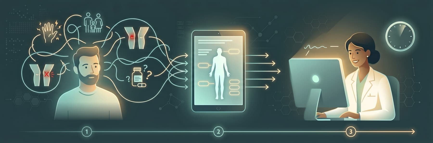 First-Visit Brief: When the Patient Can't Name the Tissue