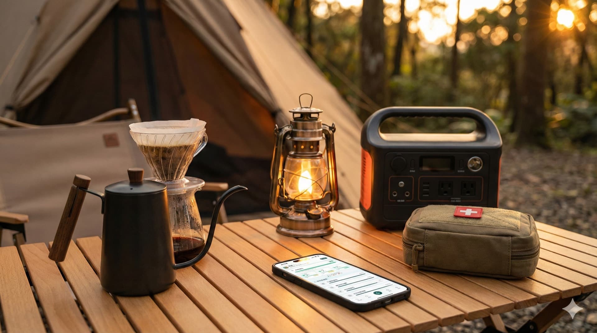來巡 READY - Camping gear checklist with emergency preparedness